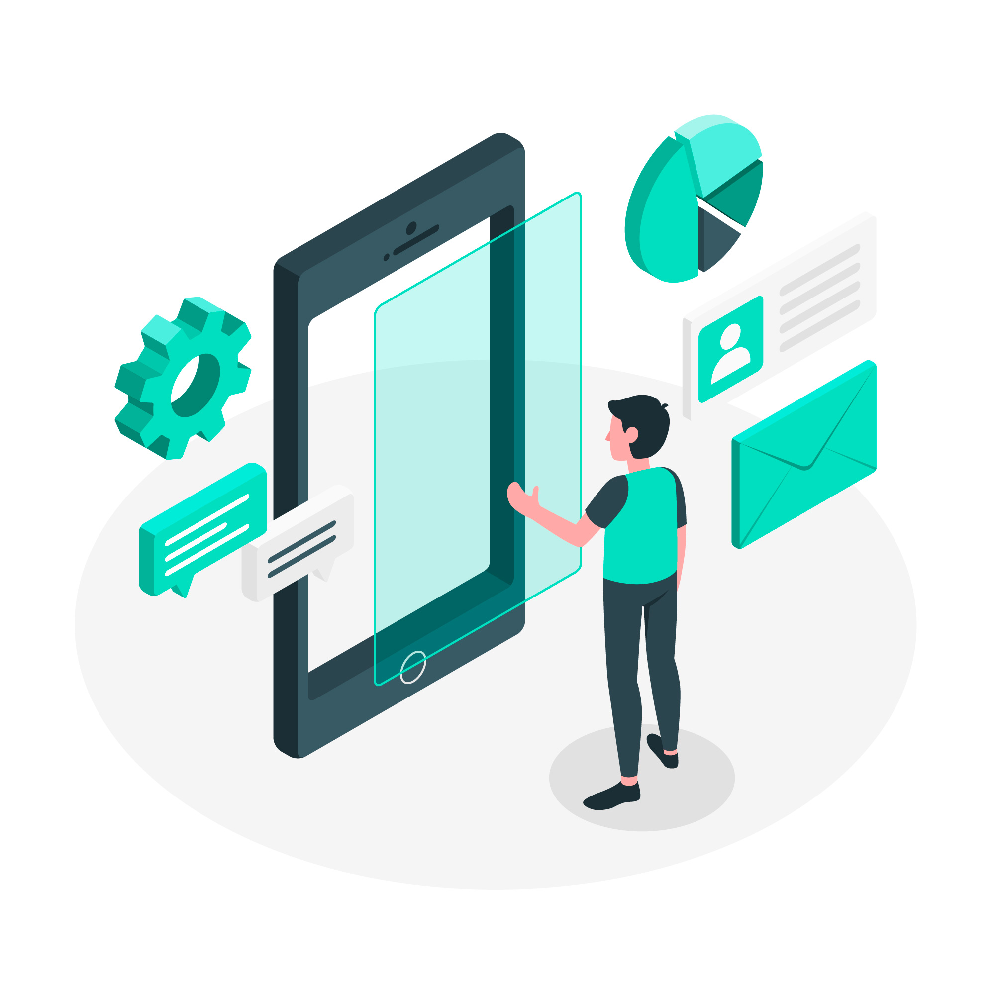 vector image of a web developer